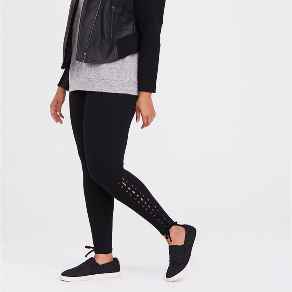 Torrid lace up leggings